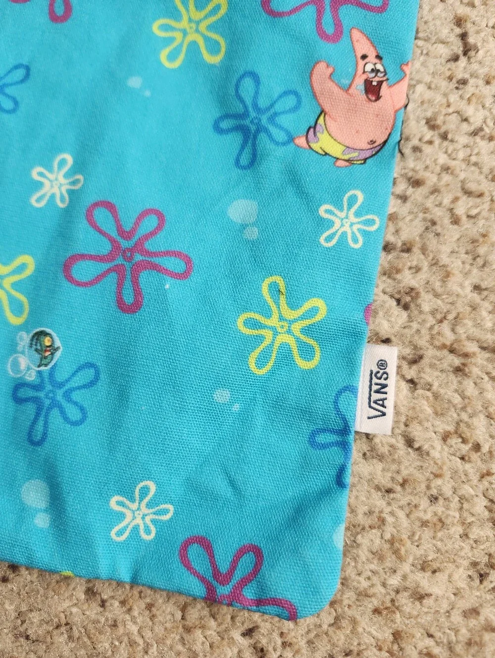 Vans SpongeBob SquarePants Blue Drawstring Bag
